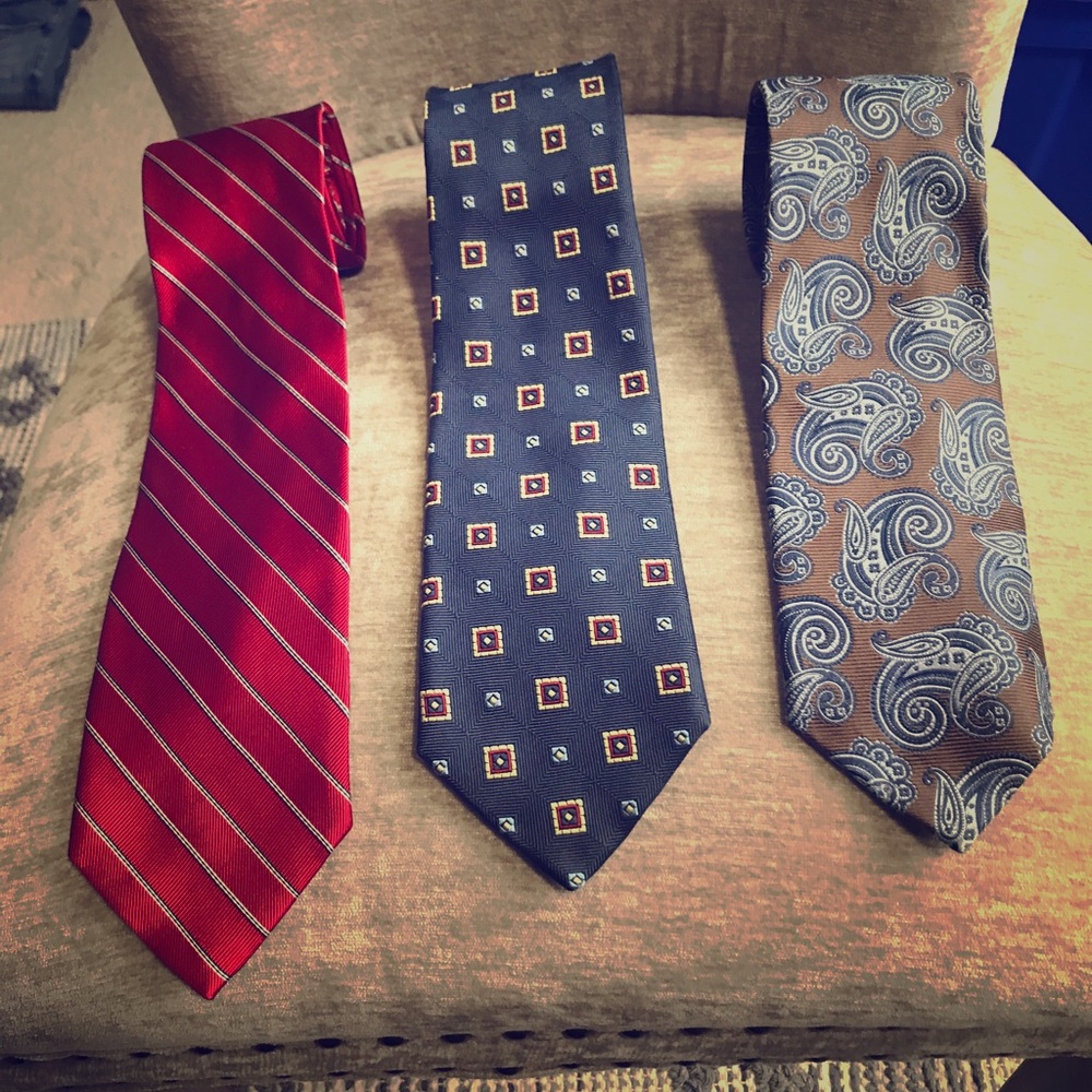 Three Jos. A. Bank Executive Collection Ties